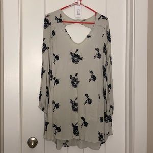 Free People long sleeve shift dress
